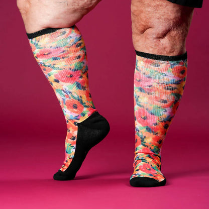 Pop of Poppy EasyStretch™ Socks