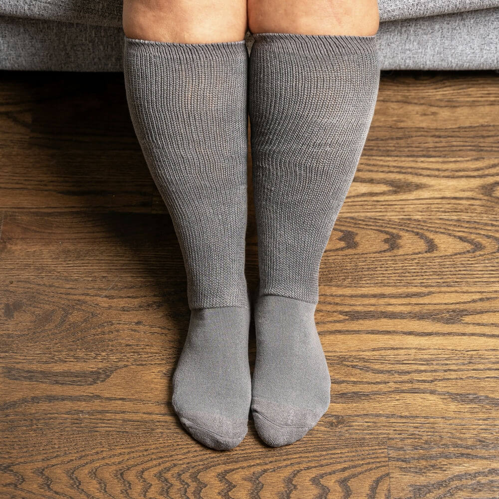 Gray EasyStretch™ Socks
