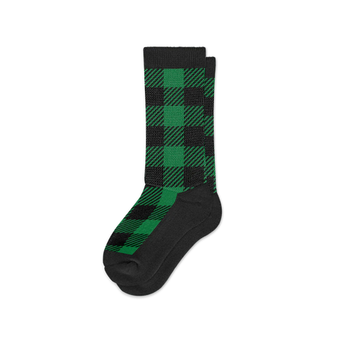 Green Plaid EasyStretch™ Socks